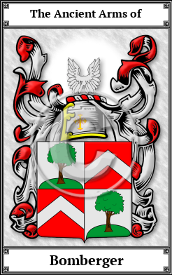 Bomberger Family Crest Download (JPG)  Book Plated - 150 DPI