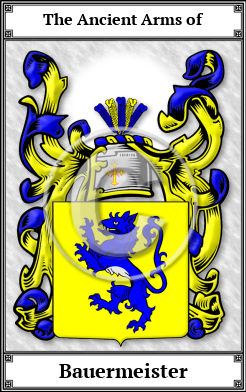 Bauermeister Family Crest Download (JPG)  Book Plated - 150 DPI