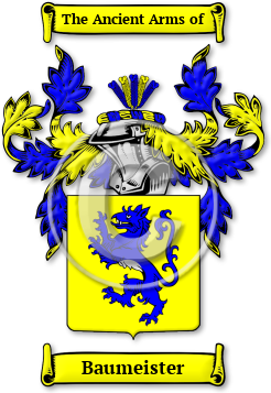 Baumeister Family Crest Download (JPG) Legacy Series - 600 DPI