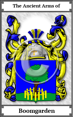 Boomgarden Family Crest Download (JPG) Book Plated - 600 DPI