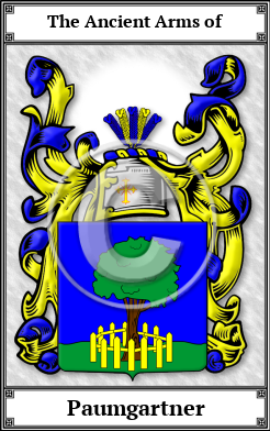 Paumgartner Family Crest Download (JPG)  Book Plated - 150 DPI