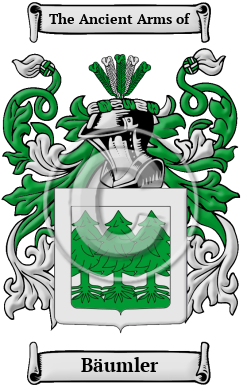 Bäumler Family Crest Download (JPG) Heritage Series - 300 DPI