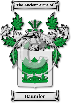 Bäumler Family Crest Download (jpg) Legacy Series - 150 DPI