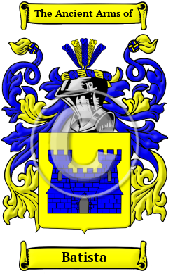 Batista Family Crest Download (JPG) Heritage Series - 600 DPI