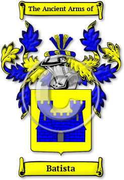 Batista Family Crest Download (jpg) Legacy Series - 150 DPI