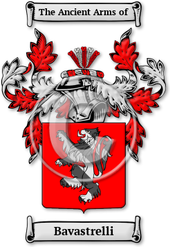 Bavastrelli Family Crest Download (jpg) Legacy Series - 150 DPI