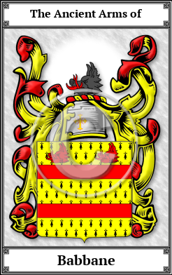 Babbane Family Crest Download (JPG)  Book Plated - 150 DPI