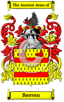 Bauvan Family Crest/Coat of Arms