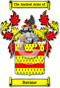 Bavane Family Crest Download (jpg) Legacy Series - 150 DPI