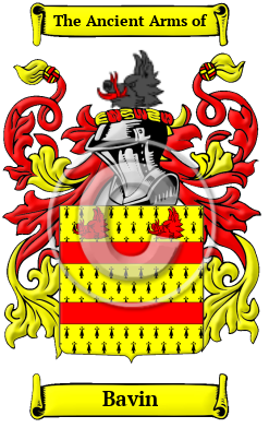 Bavin Family Crest Download (JPG) Heritage Series - 600 DPI