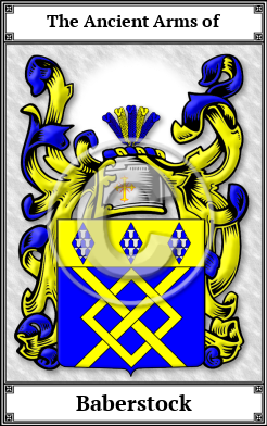 Baberstock Family Crest Download (JPG)  Book Plated - 150 DPI
