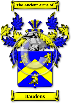 Baudens Family Crest Download (JPG) Legacy Series - 600 DPI