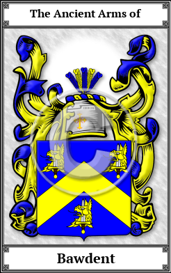Bawdent Family Crest Download (JPG) Book Plated - 600 DPI