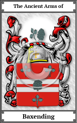 Baxending Family Crest Download (JPG)  Book Plated - 150 DPI