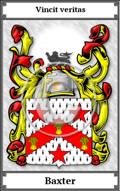 Baxter Family Crest Download (JPG)  Book Plated - 150 DPI