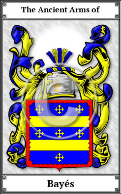 Bayés Family Crest Download (JPG) Book Plated - 600 DPI