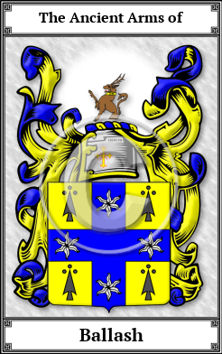 Ballash Family Crest Download (JPG)  Book Plated - 150 DPI