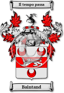 Baintand Family Crest Download (jpg) Legacy Series - 150 DPI