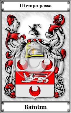 Baintun Family Crest Download (JPG)  Book Plated - 150 DPI