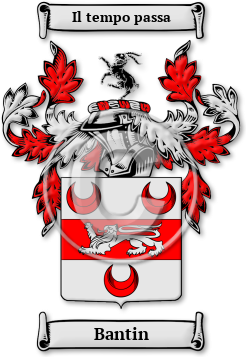 Bantin Family Crest Download (jpg) Legacy Series - 150 DPI