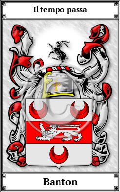 Banton Family Crest Download (JPG) Book Plated - 600 DPI