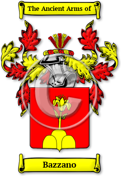 Bazzano Family Crest Download (jpg) Legacy Series - 150 DPI