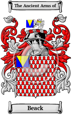Beack Family Crest/Coat of Arms