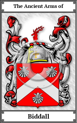 Biddall Family Crest Download (JPG)  Book Plated - 150 DPI