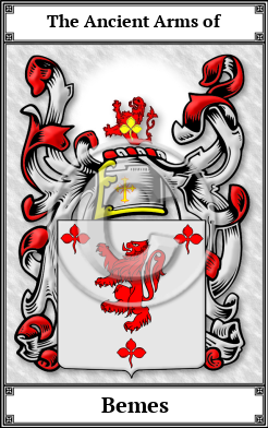 Bemes Family Crest Download (JPG) Book Plated - 600 DPI