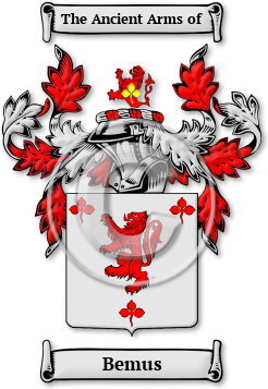 Bemus Family Crest Download (jpg) Legacy Series - 150 DPI