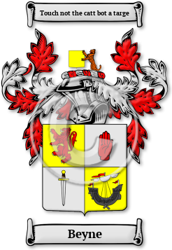 Beyne Family Crest Download (jpg) Legacy Series - 150 DPI