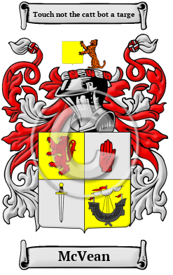 McVean Family Crest Download (jpg) Heritage Series - 150 DPI