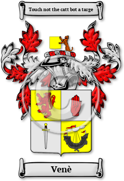 Venè Family Crest Download (jpg) Legacy Series - 150 DPI