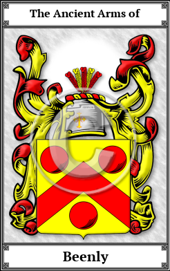 Beenly Family Crest Download (JPG)  Book Plated - 150 DPI