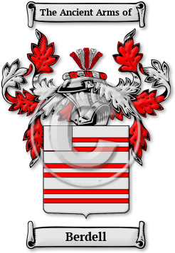 Berdell Family Crest Download (jpg) Legacy Series - 150 DPI