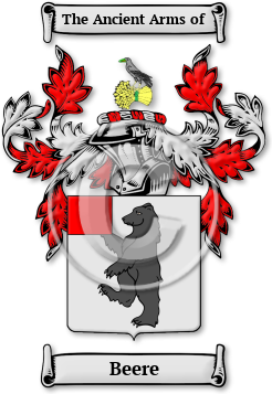 Beere Family Crest Download (jpg) Legacy Series - 150 DPI