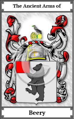 Beery Family Crest Download (JPG)  Book Plated - 150 DPI