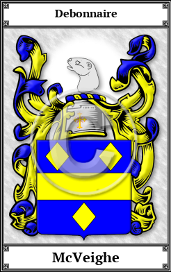 McVeighe Family Crest Download (JPG)  Book Plated - 150 DPI