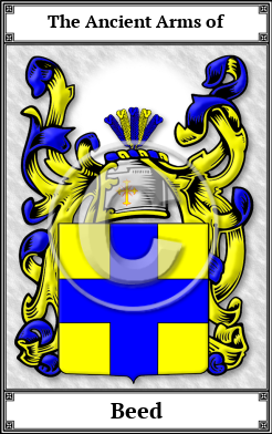 Beed Family Crest Download (JPG)  Book Plated - 150 DPI