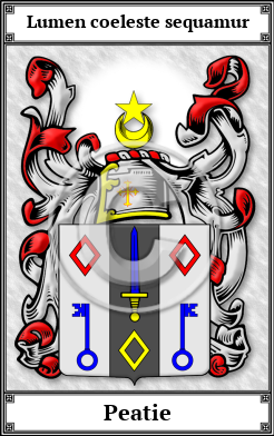 Peatie Family Crest Download (JPG)  Book Plated - 150 DPI