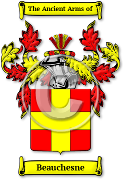 Beauchesne Family Crest Download (jpg) Legacy Series - 150 DPI