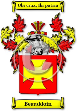 Beauddoin Family Crest Download (jpg) Legacy Series - 150 DPI