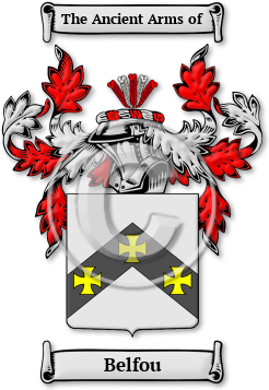 Belfou Family Crest Download (jpg) Legacy Series - 150 DPI