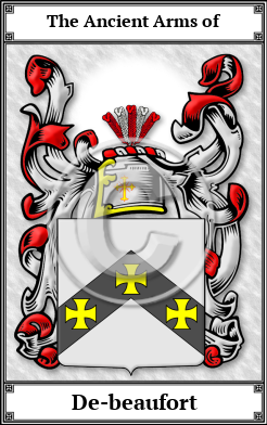 De-beaufort Family Crest Download (JPG)  Book Plated - 150 DPI
