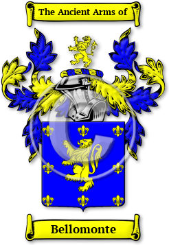 Bellomonte Family Crest Download (jpg) Legacy Series - 150 DPI
