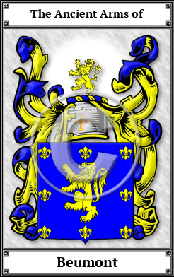 Beumont Family Crest Download (JPG) Book Plated - 600 DPI