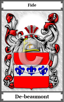 De-beaumont Family Crest Download (JPG)  Book Plated - 150 DPI