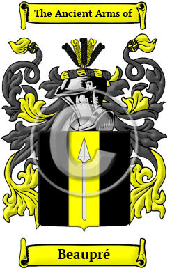 Beaupré Family Crest Download (JPG) Heritage Series - 300 DPI