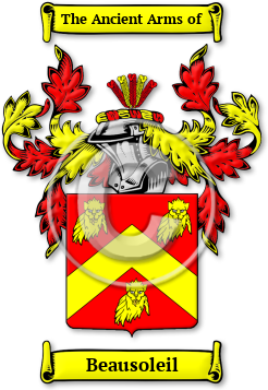 Beausoleil Family Crest Download (jpg) Legacy Series - 150 DPI