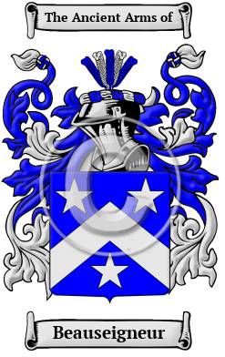 Beauseigneur Family Crest/Coat of Arms